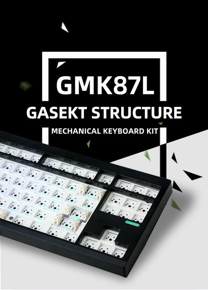 ZUOYA GMK87-L Mechanical Keyboard KIT 3-Mode Wireless Bluetooth Hot Swappable Gasket Customization Keyboard Gaming Keyboard KIT