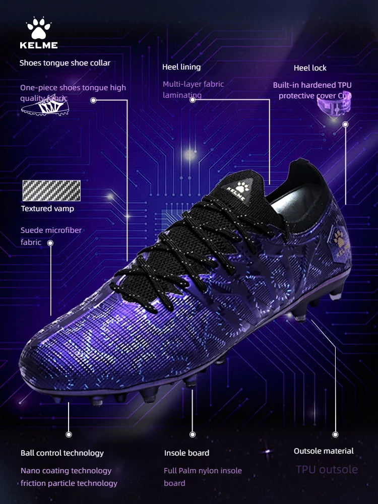 KELME Adult Botas de fútbol para hombre Blast 3.0 con tacos cortos MG, calzado deportivo profesional para partido y entrenamiento, transpirable