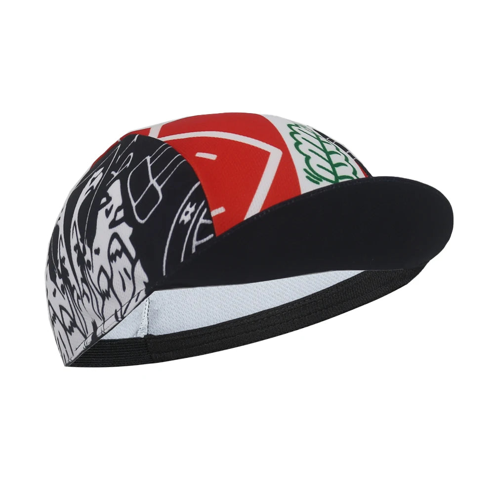 Cappellino da ciclismo con teschio per uomo e donna, cappellino sportivo da esterno, estivo, traspirante, da indossare sotto il casco da ciclismo
