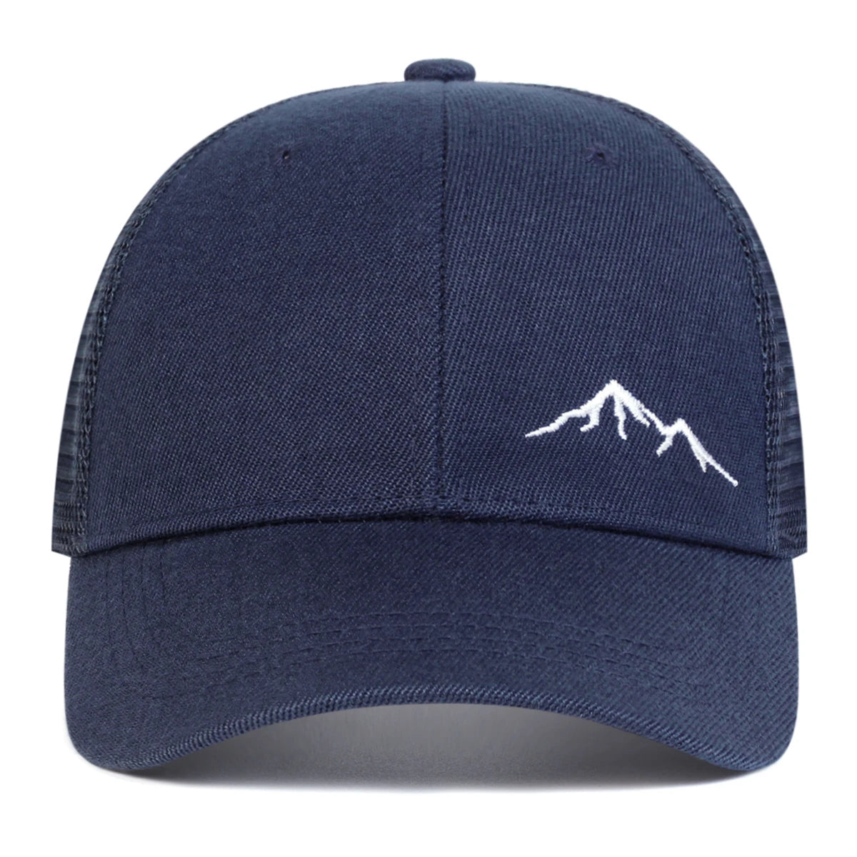 Unisex Minimalist Mountain Embroidery Baseball Net Caps Spring and Summer Outdoor Adjustable Casual Hats Sunscreen Hat