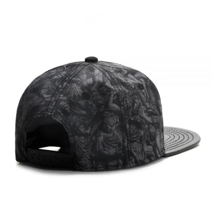Cappellino da baseball in pelle del marchio Fashio per uomo e donna, stile HipHop, cappellino Snapback Knight, K-pop, per adulti, casual, da esterno, di design, Gorras Hombre
