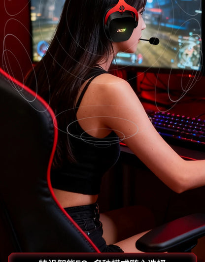 Acer 2.4GHz Wireless Gaming Headsets 7.1 Surround Sound Bluetooth Gaming Headset with Mic for PS5, PS4, PC, Switch Stereo Sound