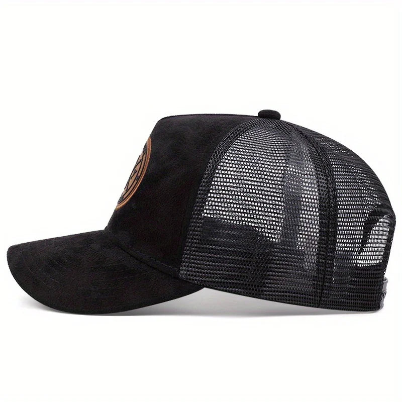 Summer Mesh Baseball Cap Women Men Letter Patch Snapback Hat Casual Breathable Unisex Street Hip Hop Trucker Caps