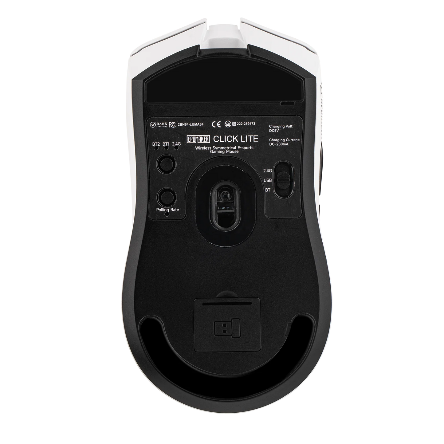 EPOMAKER Click Lite Wireless Gaming Mouse, Tri-Mode Bluetooth & 2.4GHz Gaming Mouse, PAW3311 Sensor, 24000 DPI, 59g Lightweight Rechargeable Gaming Mouse