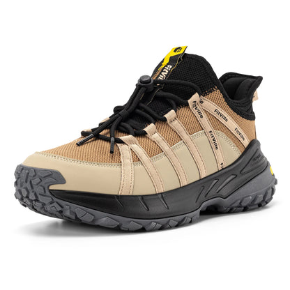 Fittington Wide Sneakers for Men Slip-On Hiking Shoes Soft Comfortable Men Running Shoe Slip-Resistant Walking Shoes with Arch Support