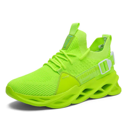 Modische lila Freizeit-Sneaker für Damen und Herren, Blade-Laufschuhe, große Größe 48, leichte, atmungsaktive Sportschuhe für Herren, Mesh-Sneaker