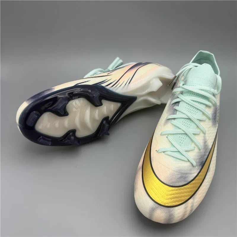 Mens Soccer Cleats Outdoor FG Professional Football Shoes Lightweight Breathable Youth Boys Athletic Training Sneakers