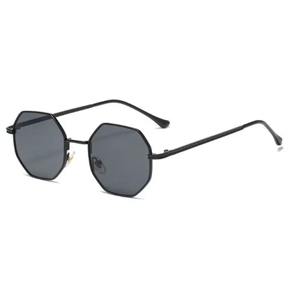 Luxury Square Sunglasses Man Woman Fashion Small Frame Polygon Sun Glasses Metal Vintage Retro Brand Octagon Gafas De Sol UV400