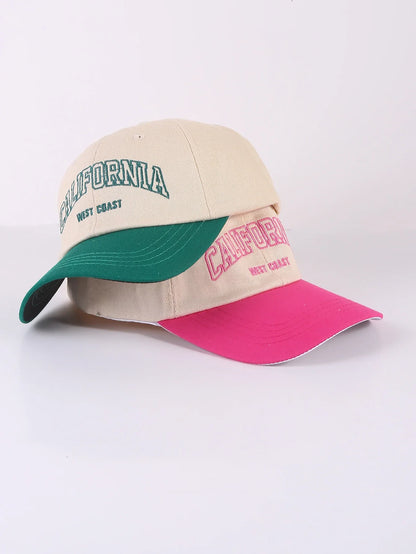 Unisex Letter Embroidery Wash Baseball Caps Spring and Autumn Outdoor Adjustable Casual Hats Sunscreen kids Hat
