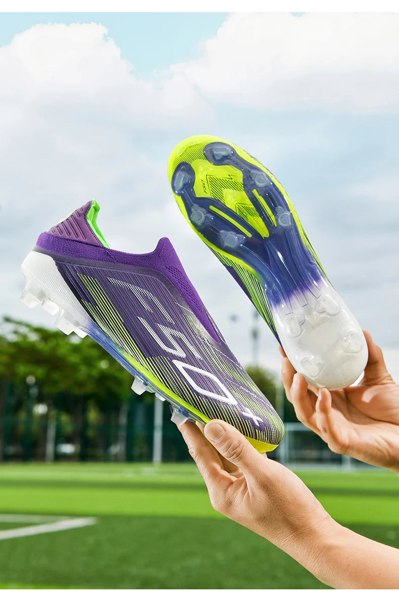 New Men Soccer Shoes Match Football Boots Sneakers Non-Slip Grass Cleats High-quality Futsal Indoor Hot-selling High-top Outdoor