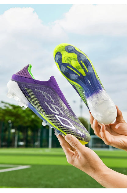 New Men Soccer Shoes Match Football Boots Sneakers Non-Slip Grass Cleats High-quality Futsal Indoor Hot-selling High-top Outdoor