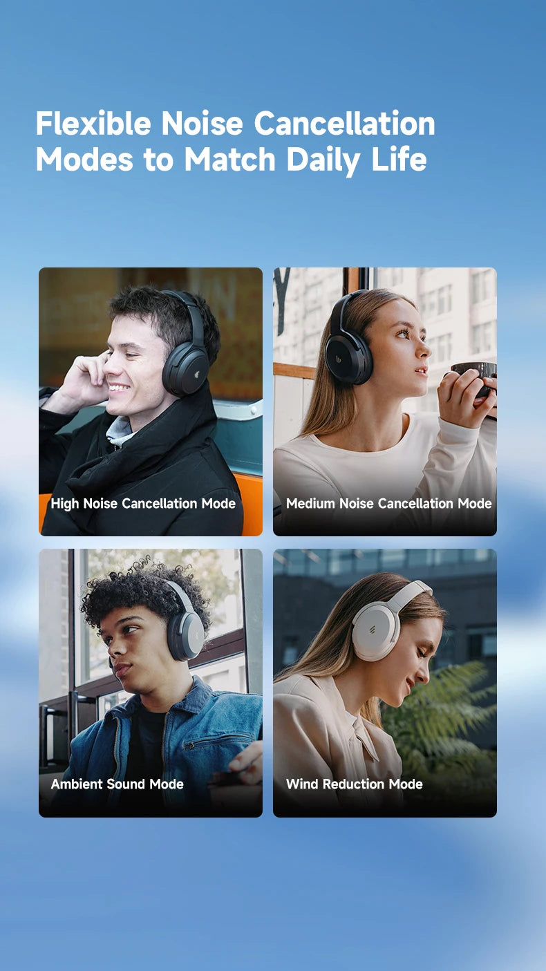 EDIFIER WH700NB Pro -43dB Hybrid ANC Wireless Over-Ear Headphones Bluetooth 5.4 Hi-Res 56H Playtime Fast Charging AI Clear Calls