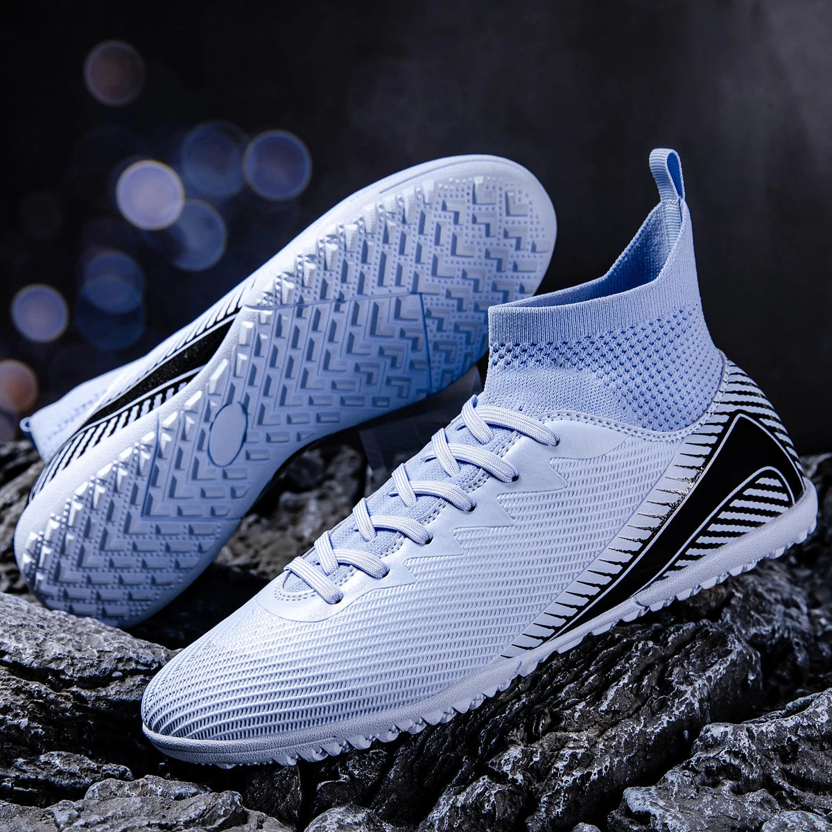 Men's Match Football Shoes TF Broken Nail Outdoor Sports Shoes Provide Super Strong Grip