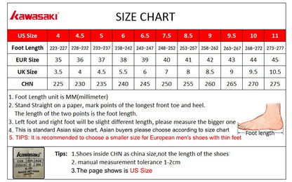 Scarpe da badminton professionali Kawasaki: scarpe sportive traspiranti e antiscivolo per uomo e donna, sneakers K-063