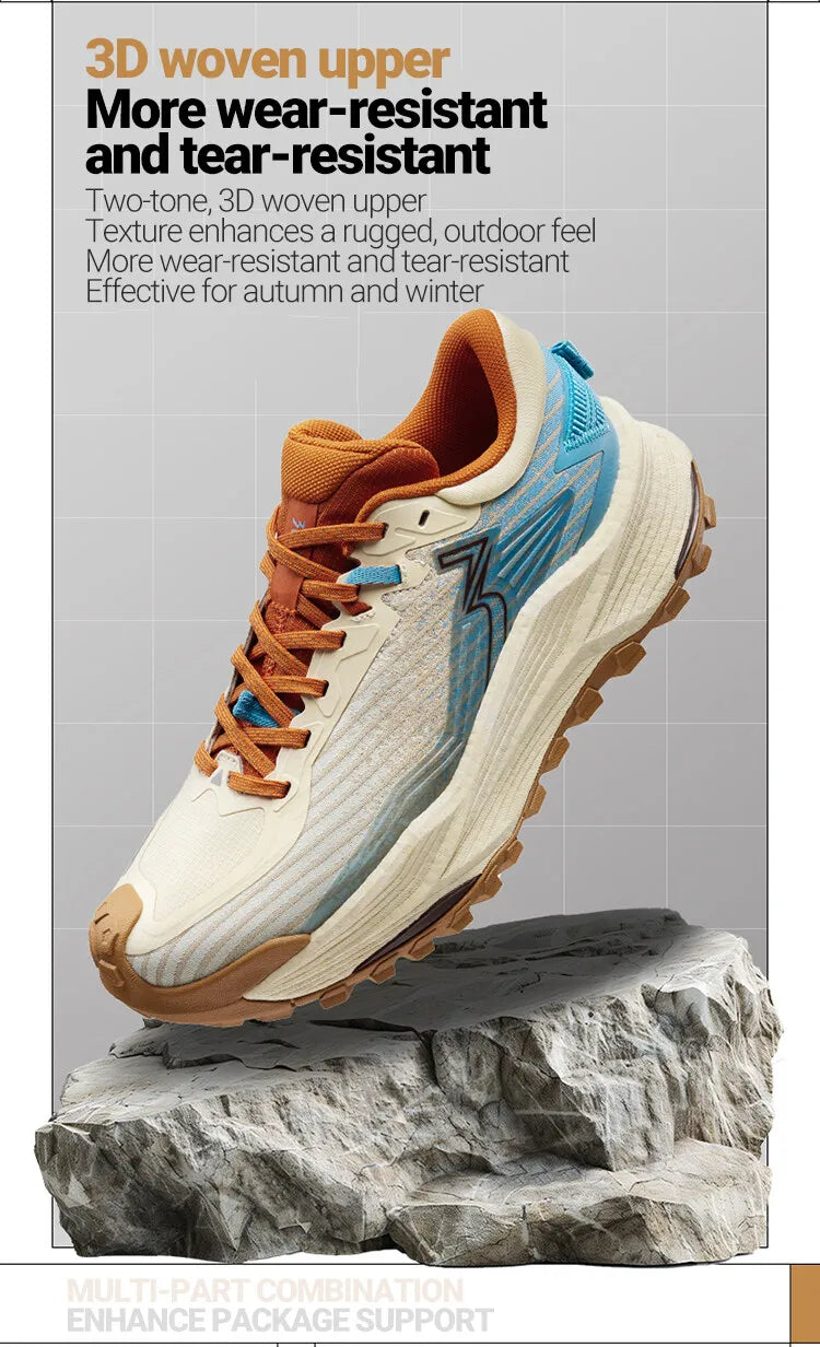 361 Degrees WUXIA 2 Laufschuhe, leicht, atmungsaktiv, dämpfend, rutschfest, weich, Outdoor-Wanderschuhe, vielseitige Sneaker für Herren, 672542201