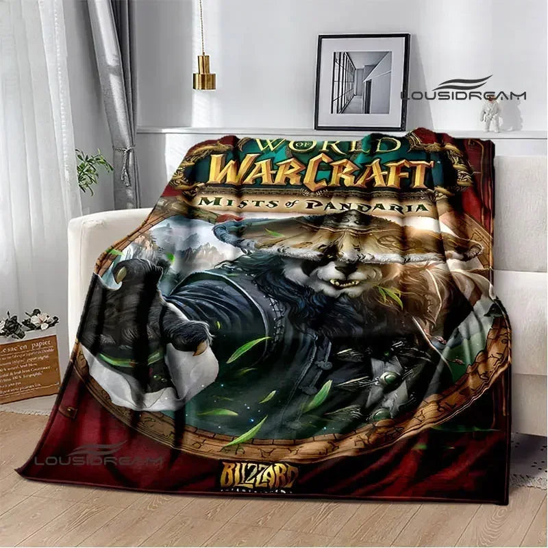 Game World of Warcraft Printed Blanket Picnic blanket Warm Flannel blankets Home bed linings blankets for beds Birthday Gift