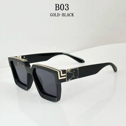 Millionaire Square Sunglasses For Men Retro Sunscreen Sunglasses Women Trendy And Fashionable Vintage Fashion Glasses Zonnebril