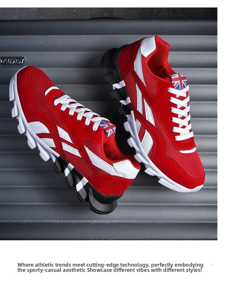 2026 new men's and women's running shoes breathable casual sneakers anti-slip vibration comfortable walking shoes 38-46