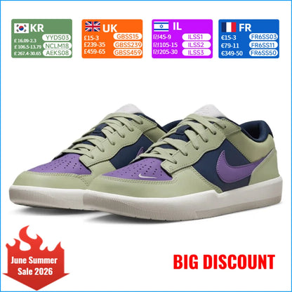 „Nike SB Force 58 PRM L“ unisex riedlentininkų batai iš aukštos kokybės zomšos, patvarūs, klasikinio retro stiliaus, patogūs sportiniai bateliai DV5476-300