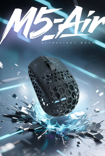 Darmoshark M5 Air Wireless Gaming Mouse Forged Carbon Fiber 30K DPI PAW3395 Sensor Lightweight Ergonomic Mouse for PC Gaming