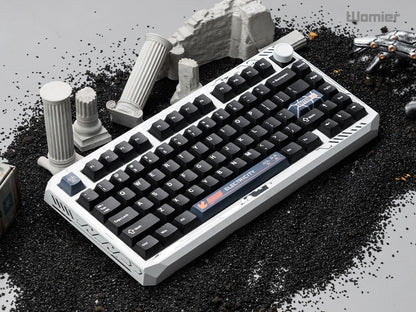 Womier ERA75 V2 75% Wireless Aluminum Mechanical Keyboard with VIA/QMK Knob 3-Mode Gasket Hot Swappable Keyboard for PC Computer
