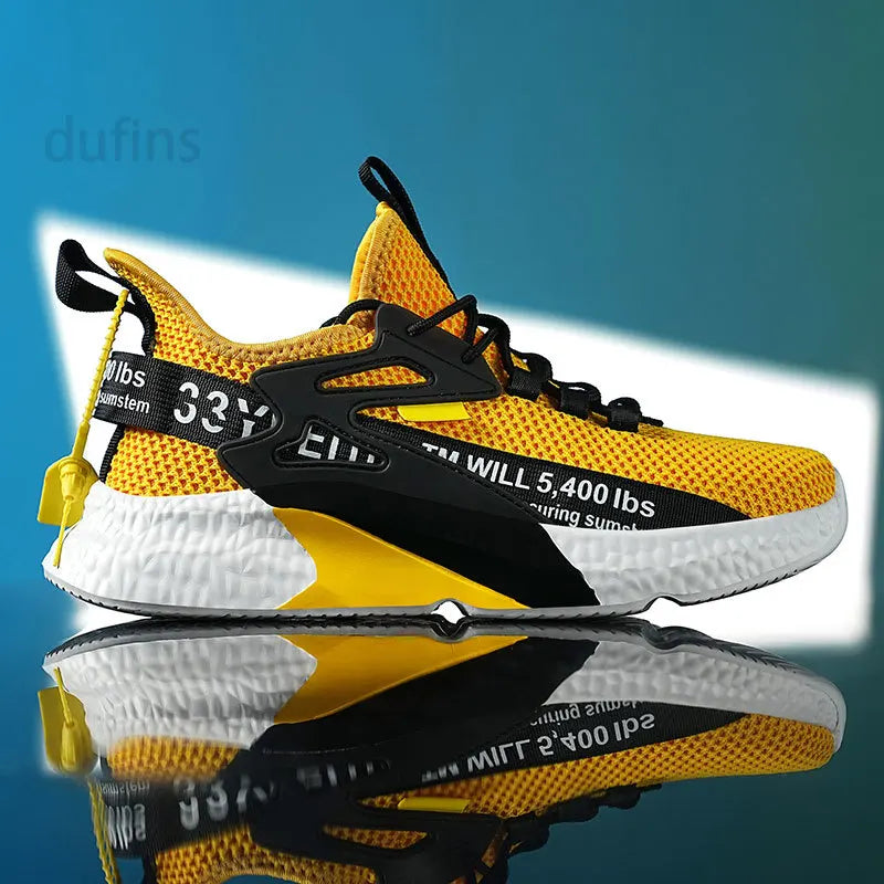 Zapatillas nuevas para hombre, deportivas, ligeras, informales, de moda, para correr, elásticas, de ocio, de malla, de verano, deportivas, de tenis, para hombre, para caminar, talla