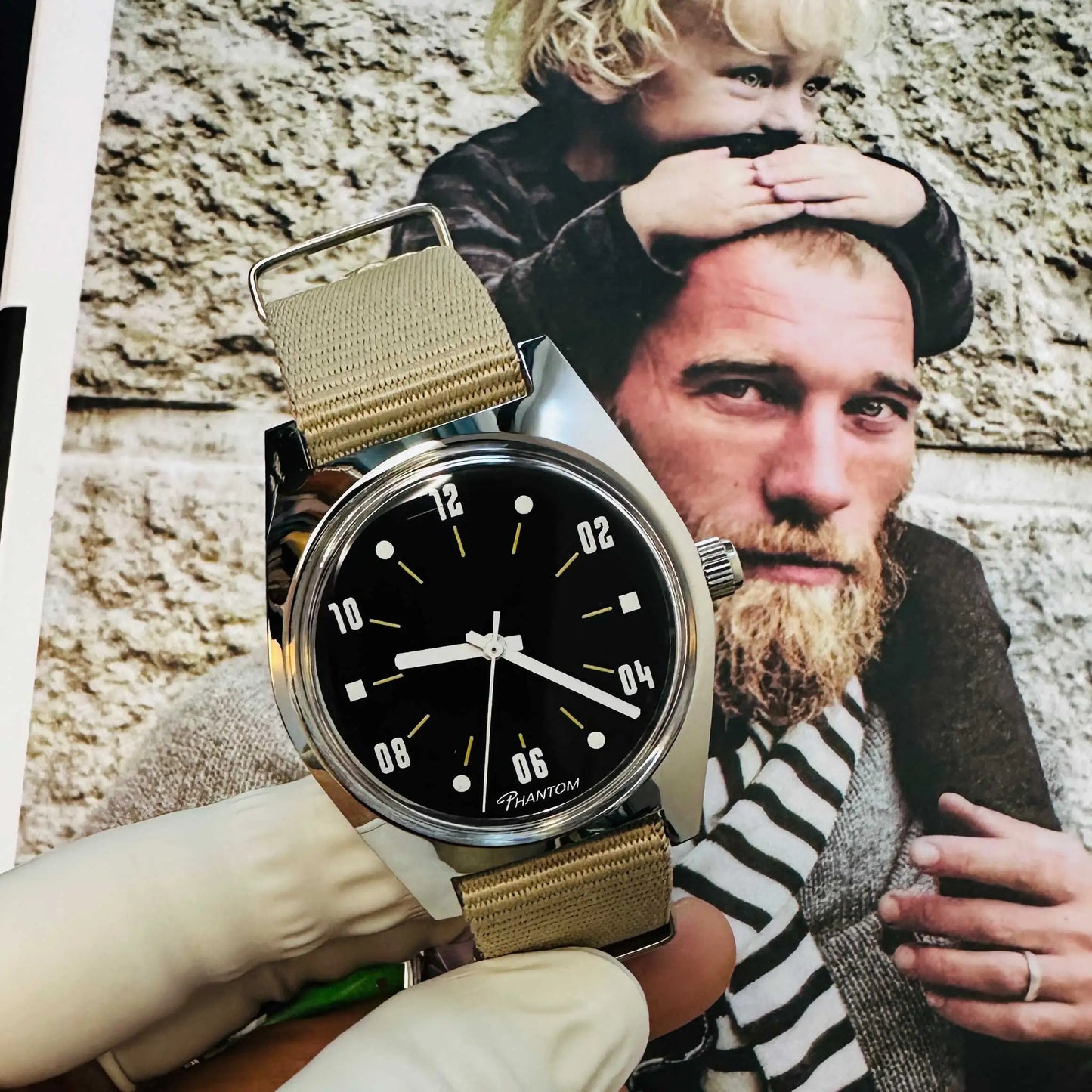 PHANTOM Mens 7120 Hand-Wind Mechanical Watch 36mm Retro Business Timepiece Classic Simple Couple Watch