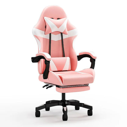 Ergonominen gaming-tuoli tietokonepöydälle, kallistettava kotitoimiston pelituoli selkätuella pitkiin pelisessioihin