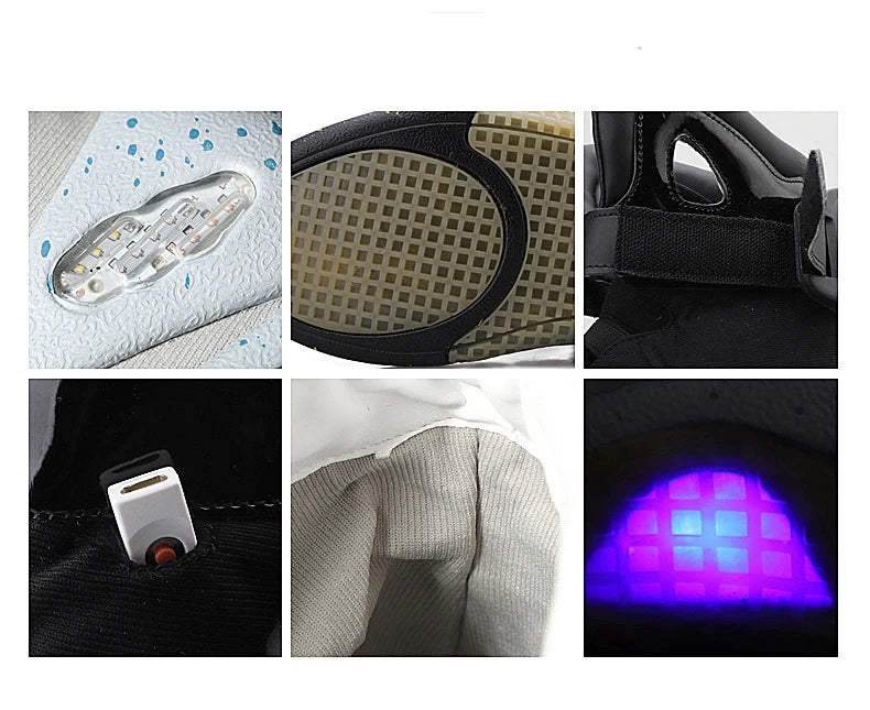 Men Remote Control Led Mag Shoes Fashion Light Up Sneakers Air Shoes Usb Recharging Shoes Back To The Future Boots 1989