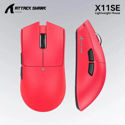 ATTACK SHARK X11SE Ultra-Light Wireless Gaming Mouse, 22,000 DPI PAW3311 Sensor, Tri-Mode Bluetooth/2.4GHz/Wired Gaming Mouse, 65-Hour Battery
