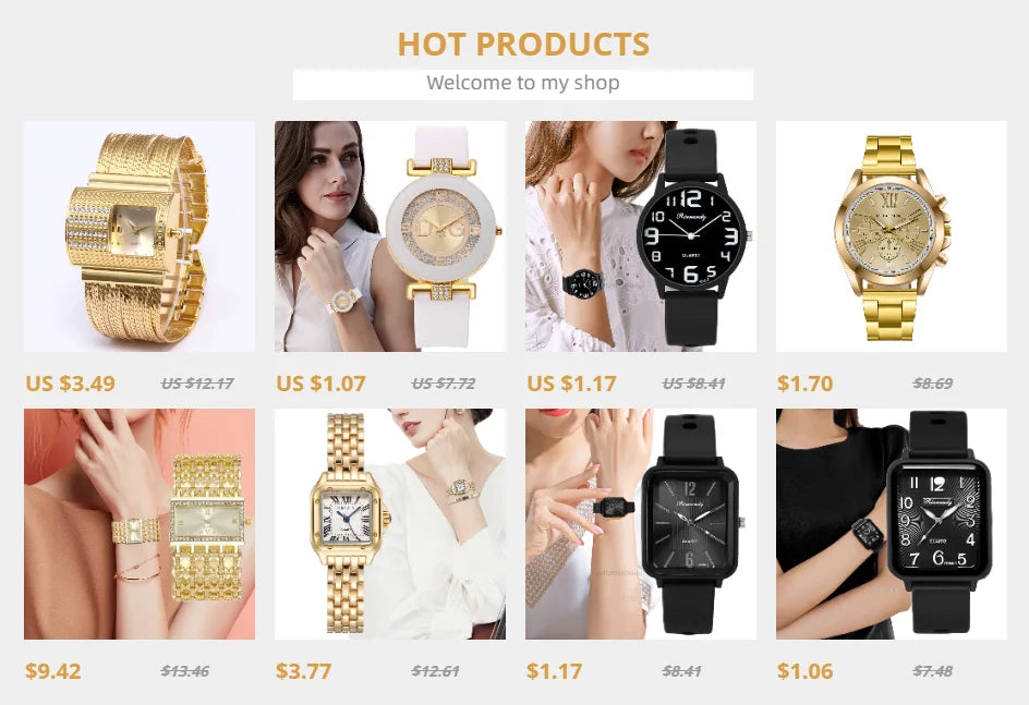 Luxury Women's Watch 2023 New Simple Square Full Diamond Digital Quartz Watch Gold Stainless Steel Bracelet Women's Dress Clock