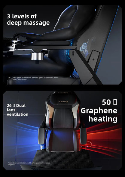 Ergonomic Gaming Office Chair E-Sports Chair with Adjustable Height, Executive Computer Desk Chair, Comfortable Swivel Armchair for Gaming & Work