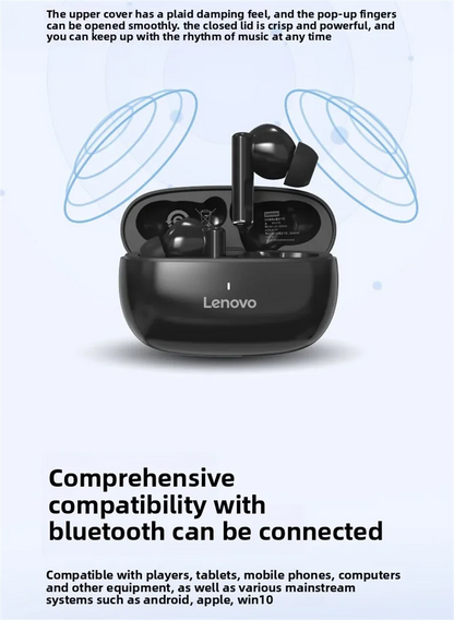 Lenovo TA210 – écouteurs sans fil Bluetooth, microphone intégré, Port de chargement, isolation du bruit, casque confortable sur l'oreille, C, nouveau