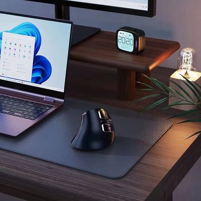 IHOYI Bluetooth Vertical Wireless Mouse Rechargeable Ergonomic Silent Mouse with 2400 DPI, USB 2.4G Wireless Mouse for Laptop & Desktop