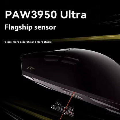 ATK X1 Series Wireless Gaming Mouse Bluetooth 8K Ultra Lightweight 49g FPS Mouse with PAW3950 Sensor, Tri-Mode Custom Gamer Mouse
