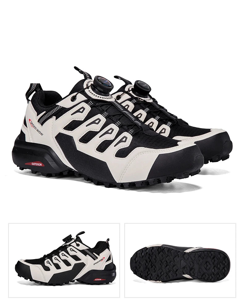 Lightweight Anti-slip Hiking Shoes Magnetic Closure Outdoor Adventure Sneakers