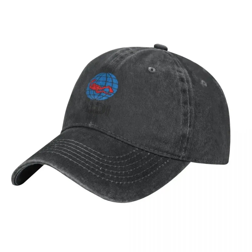 Scuba Driver Padi Washed Baseball Cap Popular Logo Vintage Trucker Hat Summer Unisex-Teens Kpop Design Snapback Cap