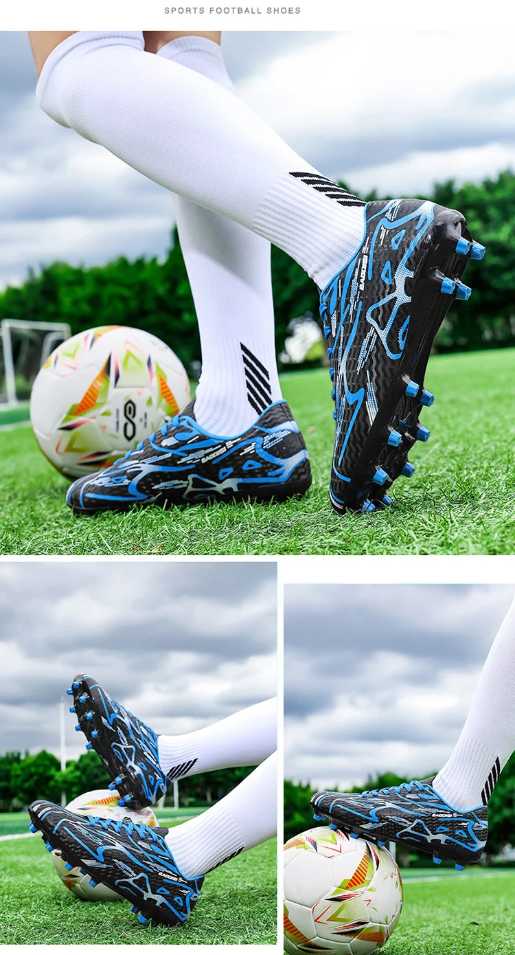 Męskie buty piłkarskie TF Sport – buty treningowe dla dzieci, ultralekkie, oddychające, profesjonalne trampki unisex z kolcami do trawy, na mecz