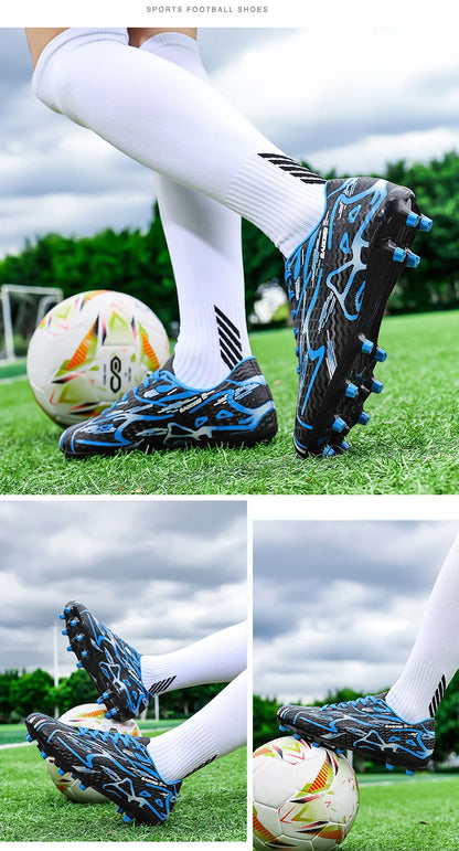Męskie buty piłkarskie TF Sport – buty treningowe dla dzieci, ultralekkie, oddychające, profesjonalne trampki unisex z kolcami do trawy, na mecz