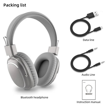 SODO SD-1004 Wireless Headphones Foldable Bluetooth 5.3 HIFI Stereo Headset 40mm Driver Over Ear Headphone with Mic Support TF