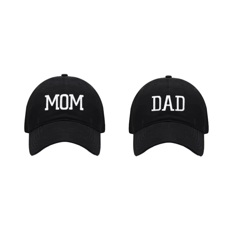 Mom and Dad Embroidered Baseball Hat Retro Sports Running Sunscreen Leisure Daily Versatile Travel Duck Tongue Hat