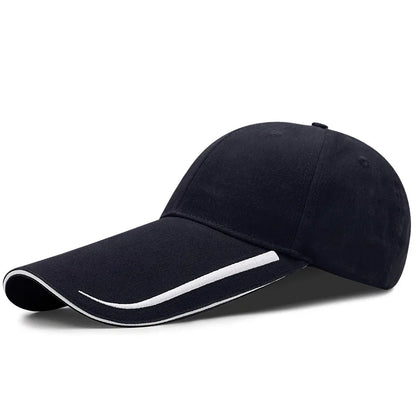 Cappellino a visiera, primavera-estate, 14 cm di visiera, protezione solare, pesca, uomo/donna, streetwear, parasole, outdoor, regolabile, cotone, da golf, stile trucker