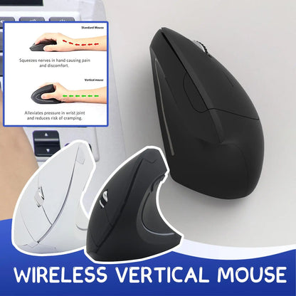 2.4G bezdrôtová vertikálna herná myš, ergonomická, 1600DPI, pre PC, notebook, kanceláriu, mini herná myš