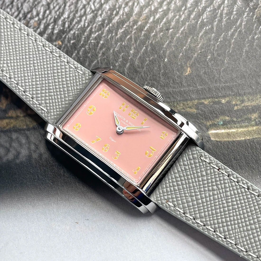 New MERKUR NH05 Rectangle Retro Casual Watch for Men Business Series Automatic Chorded Watch Relogio Sapphire White Watch
