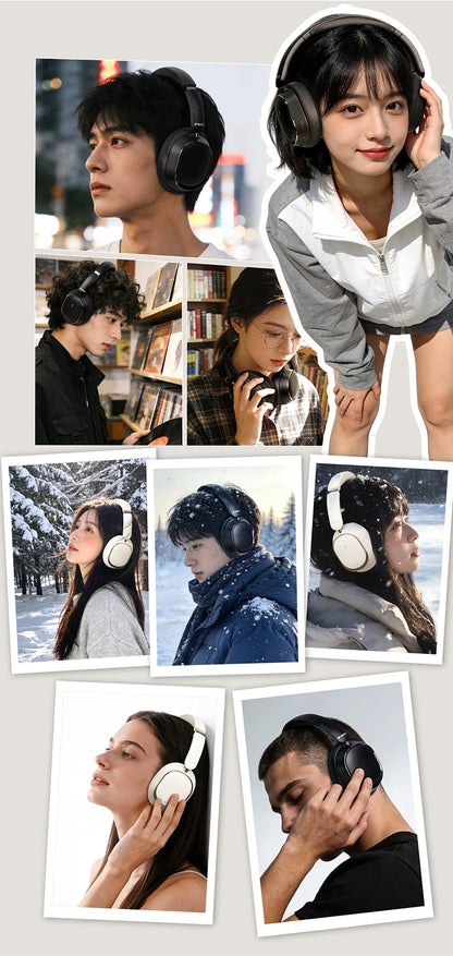 FiiO EH13 Wireless Noise Cancelling Headphones Bluetooth Over-Ear Headphones with Hybrid ANC, 45H Playtime, Travel Gaming Headphones