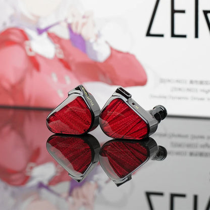 TRUTHEAR x Crinacle ZERO:RED Auriculares intrauditivos audiófilos con cable, doble driver dinámico, 0.78 2Pin HiFi