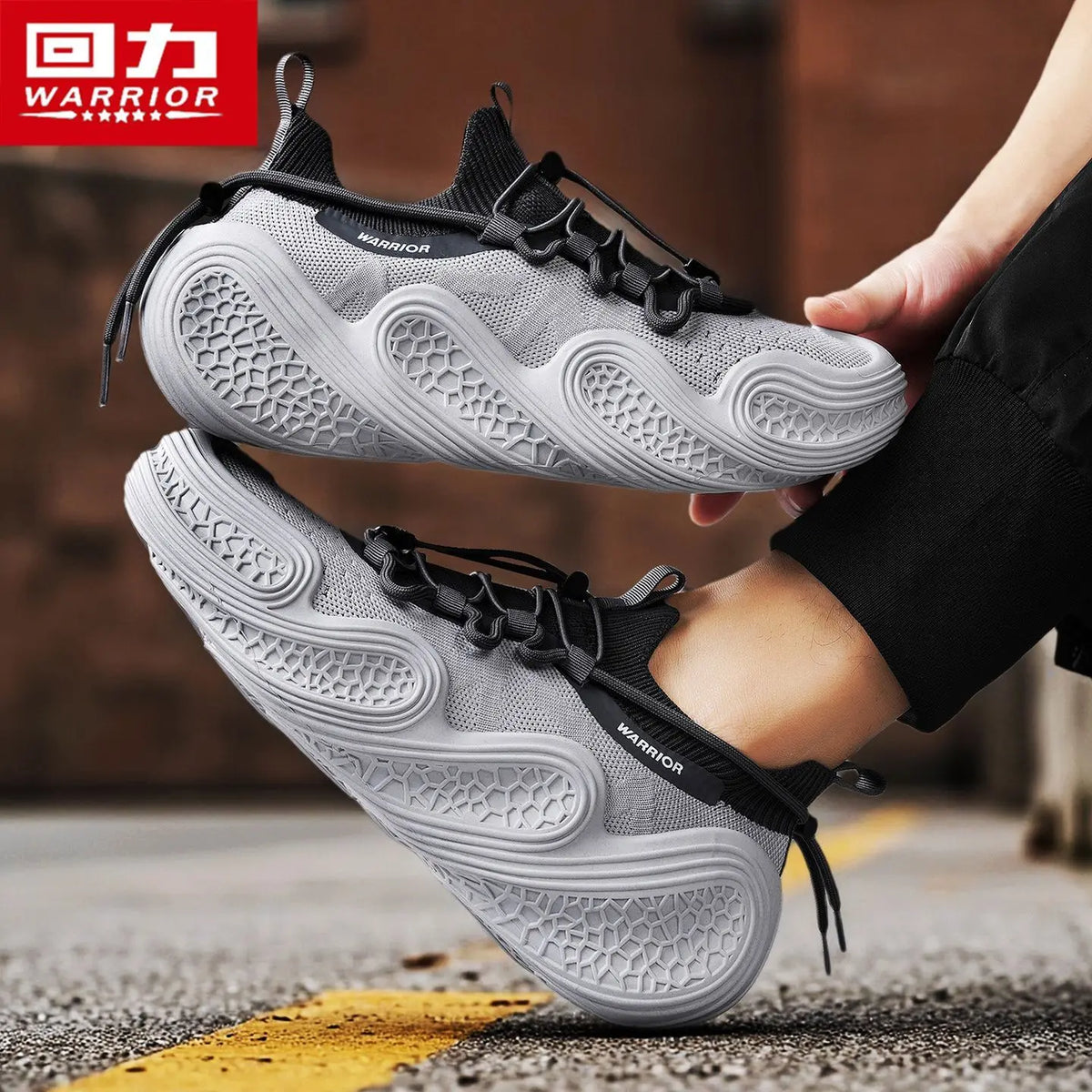 Warrior Original Brand Men's Sneaker Trend Mesh Breathable Soft Design Sports Shoes Summer Walking Jogging Men Casual Shoes