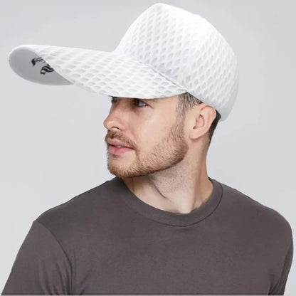 Quality 14cm Long Brim Sun Hat Big Size Large Head Baseball Caps Mesh Sunshade Oversize Trucker Cap Men