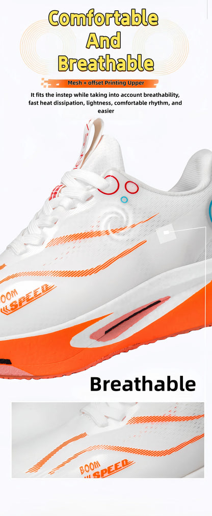 2025 Men's And Women's Carbon Board Running Shoes Professional Marathon, Lightweight Rebound Cushioning Breathable Sports Shoes