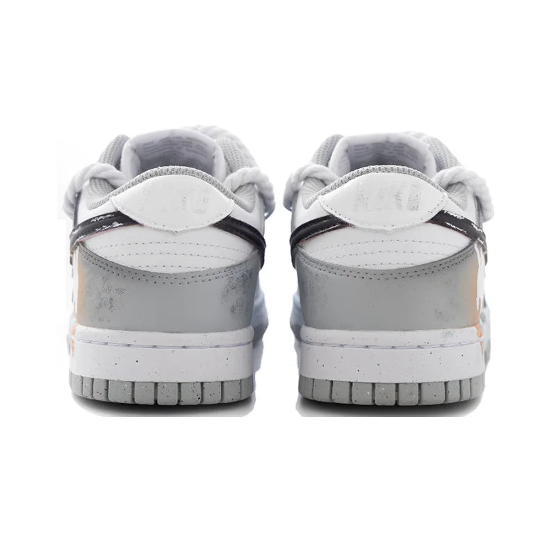 Custom Sneakers Nike Dunk Cyberpunk Graffiti Gradient Blended Artistic Low-Top Unisex Skate Shoes